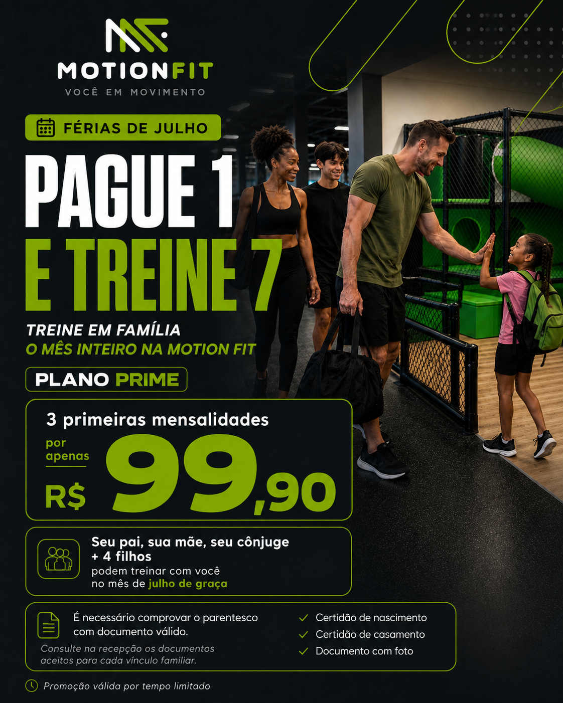 Promoção Motion Fit